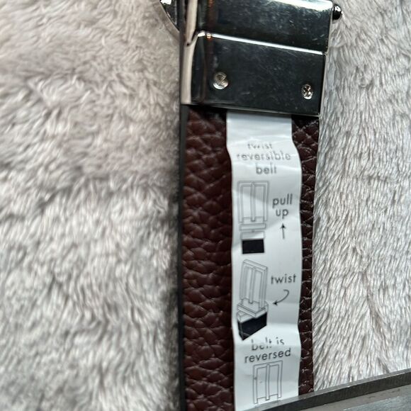 MICHAEL Michael Kors Reversible Logo with Logo Buckle Genuine Leather Belt - Picture 8 of 12